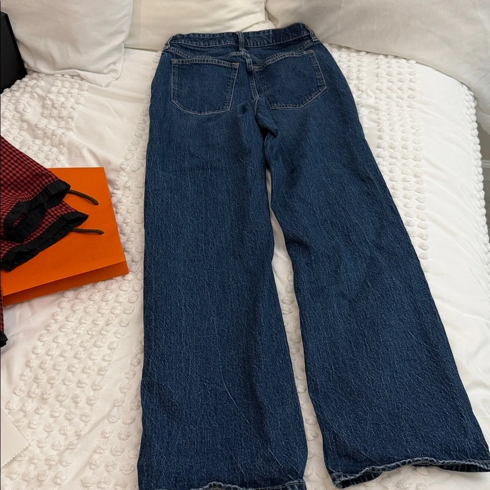 Abercrombie & Fitch High Rise 90s Relaxed Jeans Curve Love Dark Wash Size 26 Reg - Picture 6 of 8